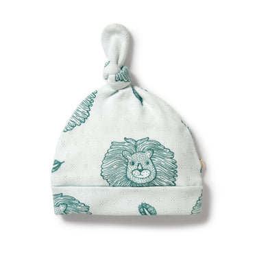 Wilson & Frenchy - Little Lion Organic Pointelle Knot Hat